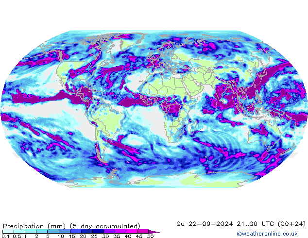 Niederschlag CFS So 22.09.2024 00 UTC