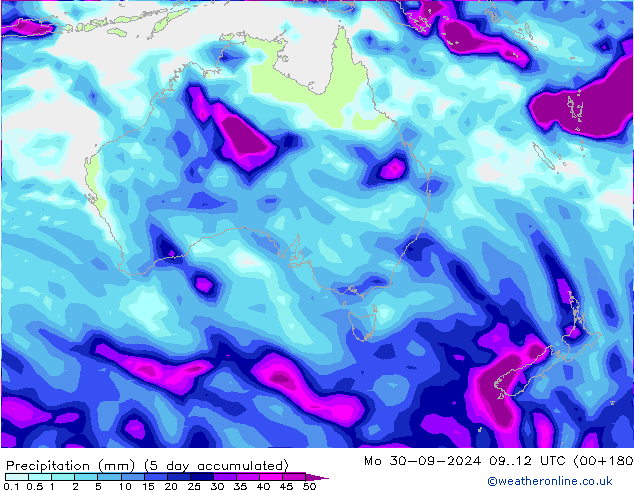 Yağış CFS Çar 25.09.2024 12 UTC