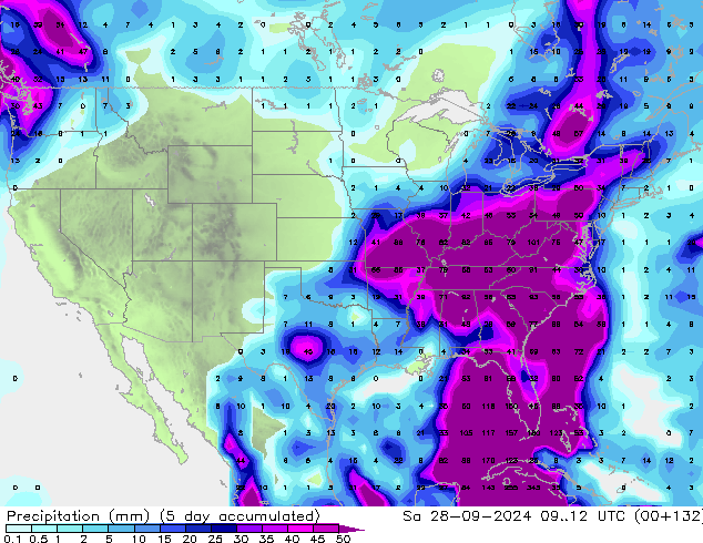 Precipitation CFS Su 29.09.2024 12 UTC