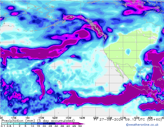 Neerslag CFS do 03.10.2024 00 UTC