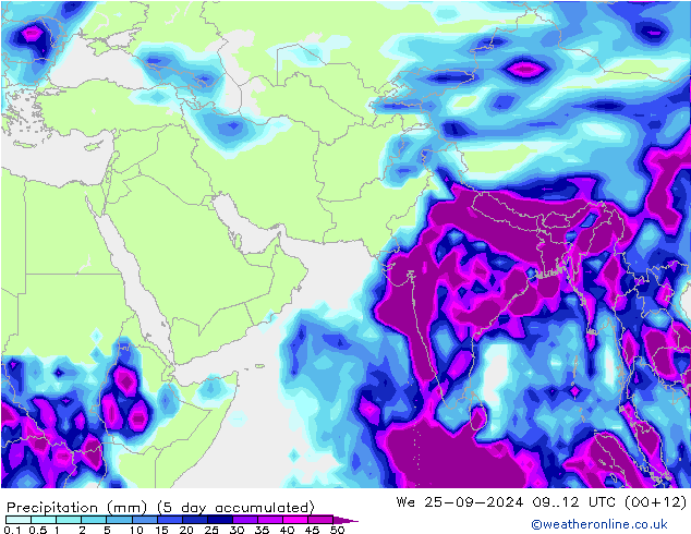 Precipitation CFS Fr 11.10.2024 00 UTC