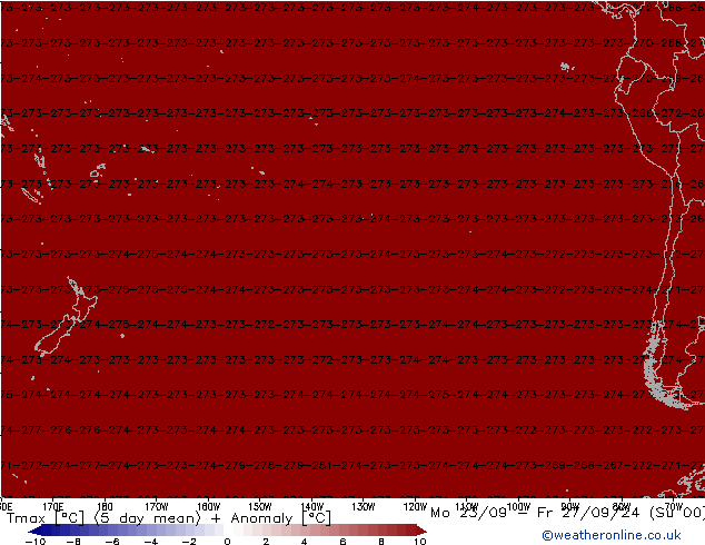 Temperature High (2m) CFS Su 22.09.2024 12 UTC