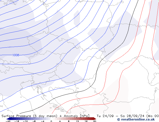 Surface pressure CFS Tu 01.10.2024 12 UTC