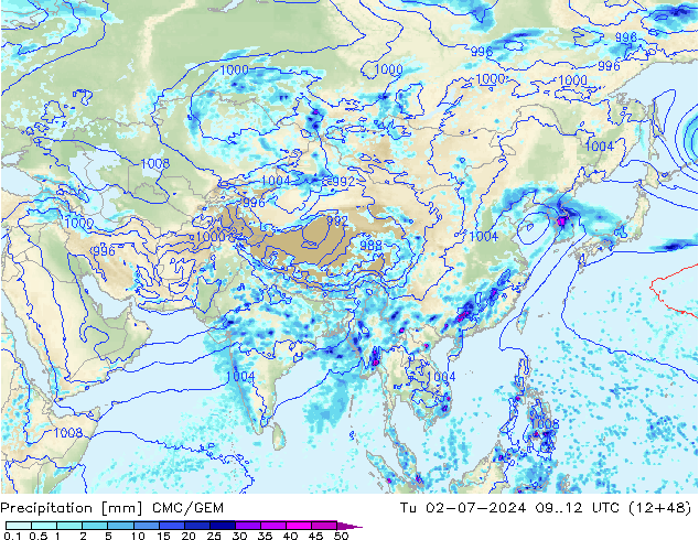 Neerslag CMC/GEM di 02.07.2024 12 UTC
