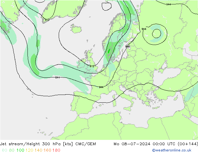 Straalstroom CMC/GEM ma 08.07.2024 00 UTC