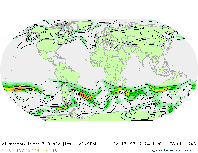 高速氣流 CMC/GEM 星期六 13.07.2024 12 UTC