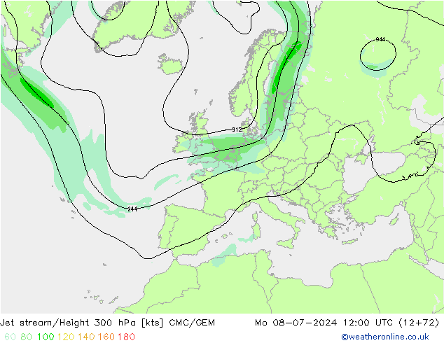 高速氣流 CMC/GEM 星期一 08.07.2024 12 UTC