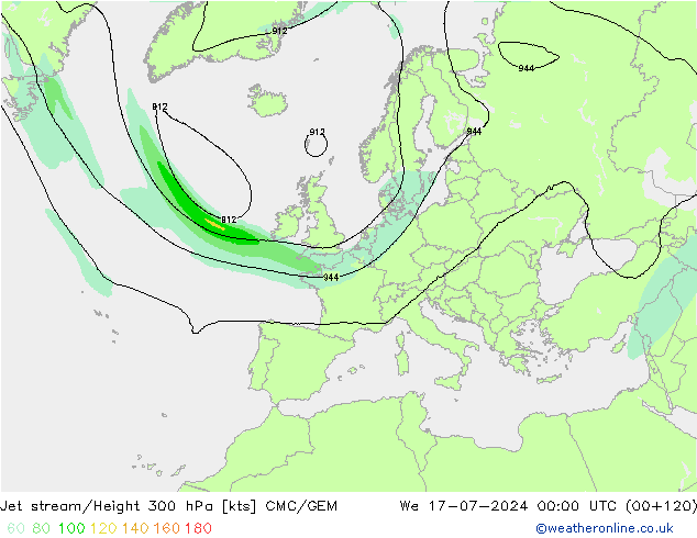 高速氣流 CMC/GEM 星期三 17.07.2024 00 UTC