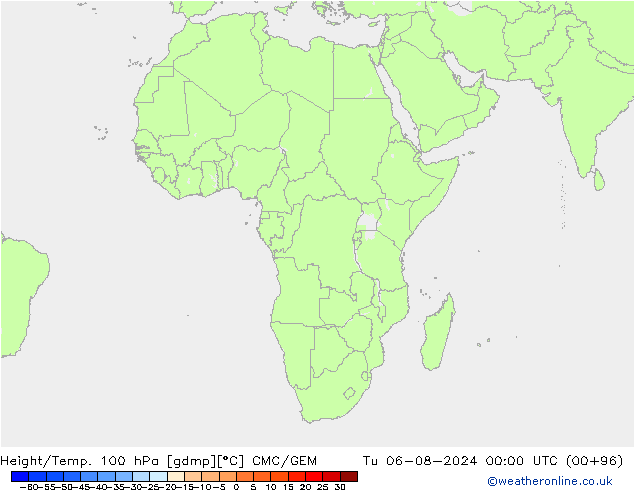 Hoogte/Temp. 100 hPa CMC/GEM di 06.08.2024 00 UTC