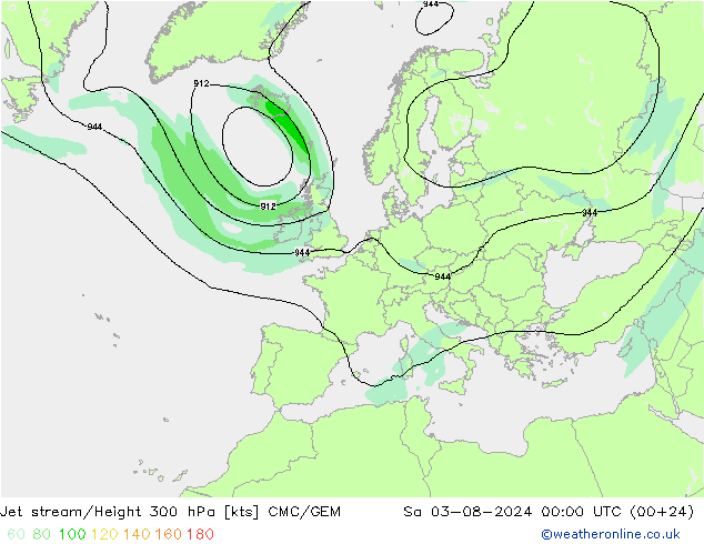 Straalstroom CMC/GEM za 03.08.2024 00 UTC