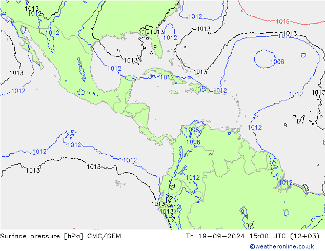 Luchtdruk (Grond) CMC/GEM do 19.09.2024 15 UTC