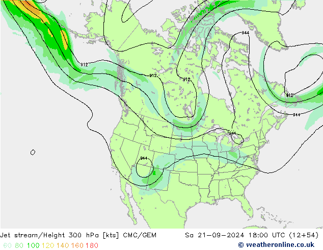 Straalstroom CMC/GEM za 21.09.2024 18 UTC