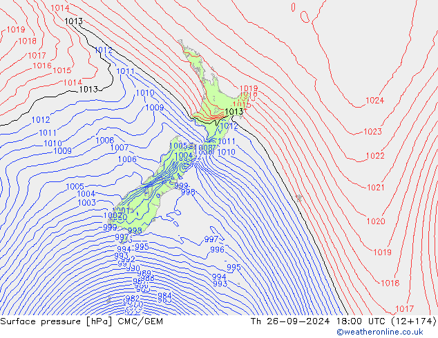 Bodendruck CMC/GEM Do 26.09.2024 18 UTC