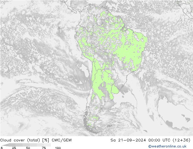 Nubi (totali) CMC/GEM sab 21.09.2024 00 UTC