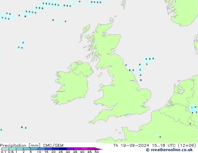 precipitação CMC/GEM Qui 19.09.2024 18 UTC