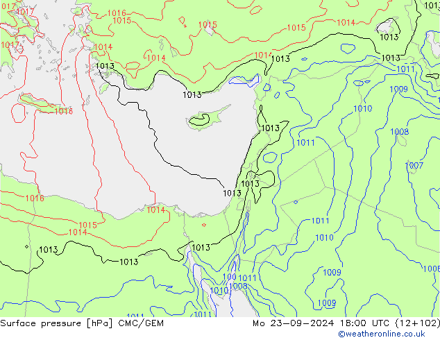 Yer basıncı CMC/GEM Pzt 23.09.2024 18 UTC