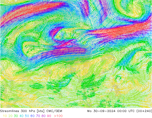  300 hPa CMC/GEM  30.09.2024 00 UTC