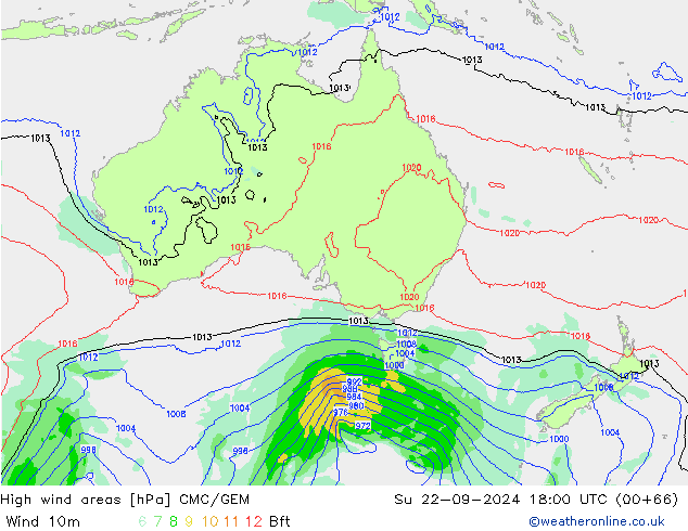 yüksek rüzgarlı alanlar CMC/GEM Paz 22.09.2024 18 UTC