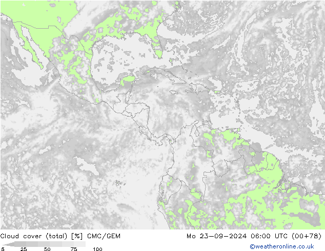 Bulutlar (toplam) CMC/GEM Pzt 23.09.2024 06 UTC