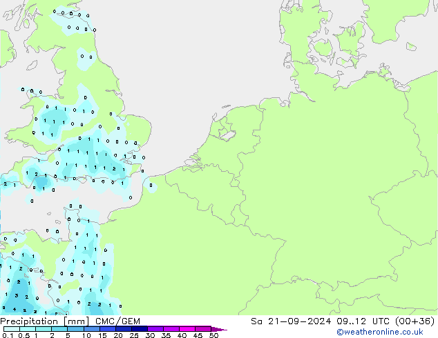 Neerslag CMC/GEM za 21.09.2024 12 UTC