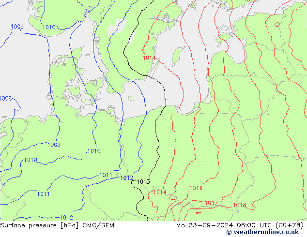 Presión superficial CMC/GEM lun 23.09.2024 06 UTC