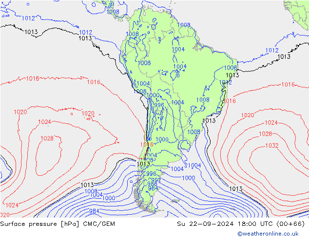 Presión superficial CMC/GEM dom 22.09.2024 18 UTC