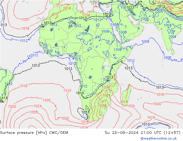 Presión superficial CMC/GEM dom 22.09.2024 21 UTC