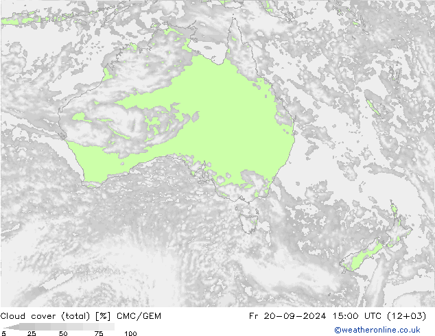 облака (сумма) CMC/GEM пт 20.09.2024 15 UTC