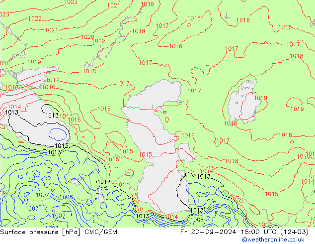 Pressione al suolo CMC/GEM ven 20.09.2024 15 UTC