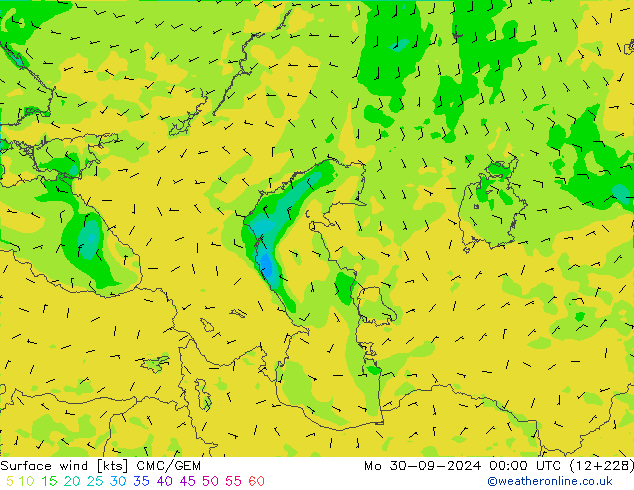  10 m CMC/GEM  30.09.2024 00 UTC