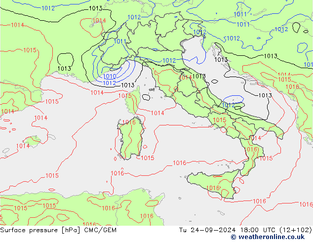 Yer basıncı CMC/GEM Sa 24.09.2024 18 UTC