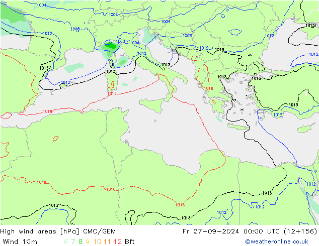 Sturmfelder CMC/GEM Fr 27.09.2024 00 UTC