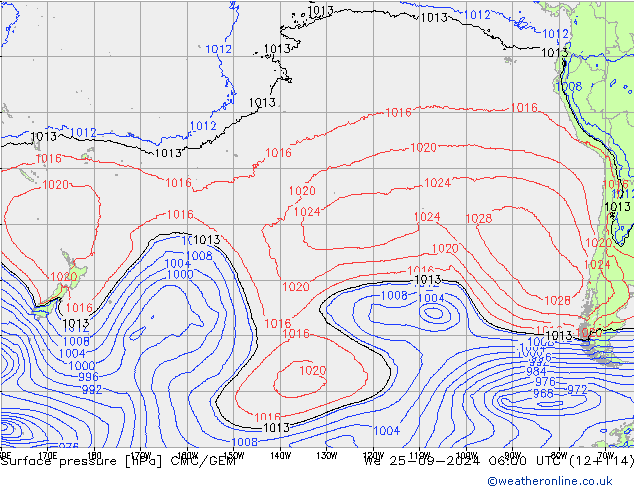 pressão do solo CMC/GEM Qua 25.09.2024 06 UTC