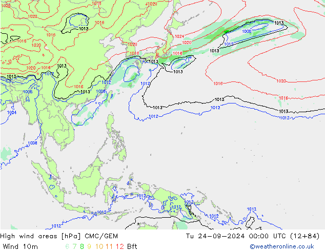 High wind areas CMC/GEM mar 24.09.2024 00 UTC