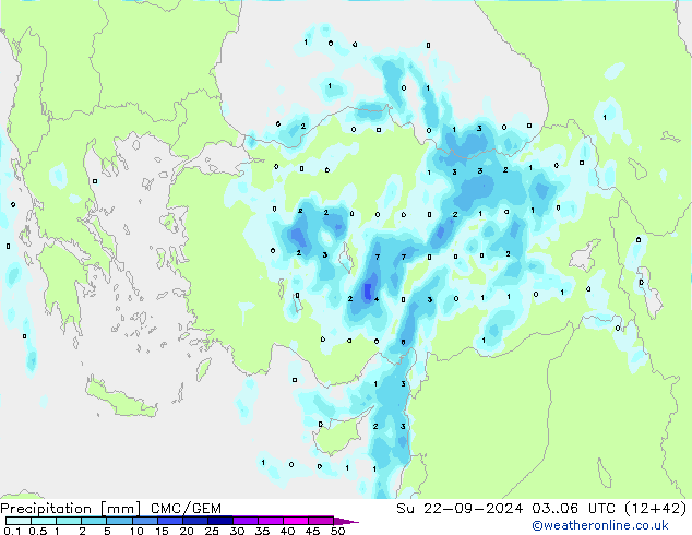 Neerslag CMC/GEM zo 22.09.2024 06 UTC