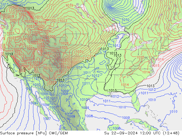 Presión superficial CMC/GEM dom 22.09.2024 12 UTC