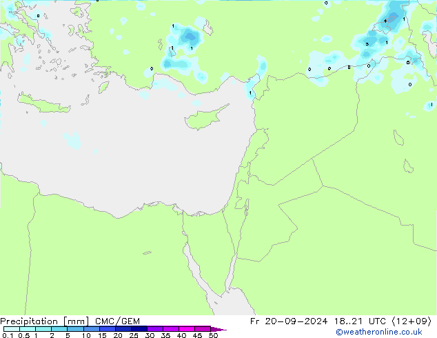 Neerslag CMC/GEM vr 20.09.2024 21 UTC