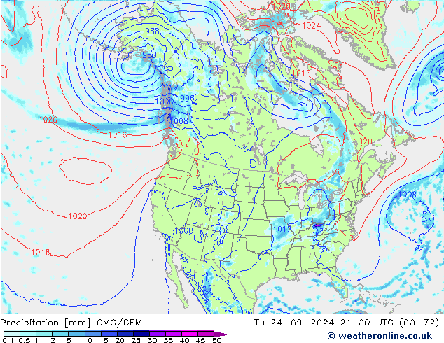 Neerslag CMC/GEM di 24.09.2024 00 UTC