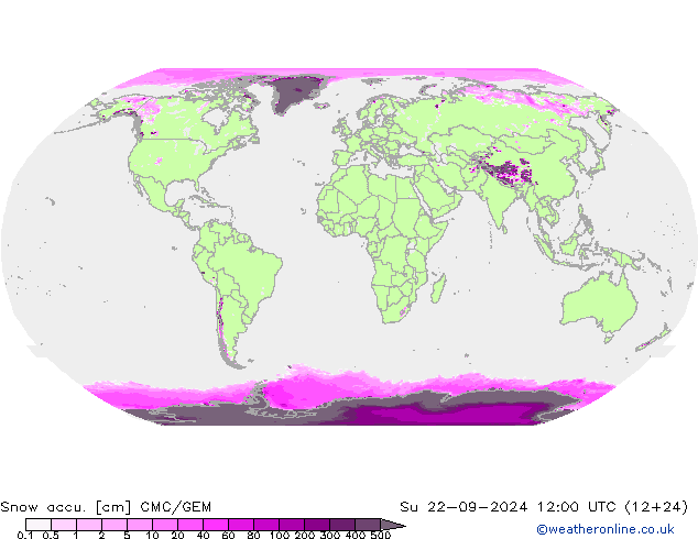 Totale sneeuw CMC/GEM zo 22.09.2024 12 UTC