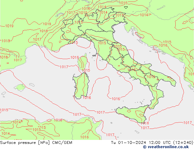 Bodendruck CMC/GEM Di 01.10.2024 12 UTC