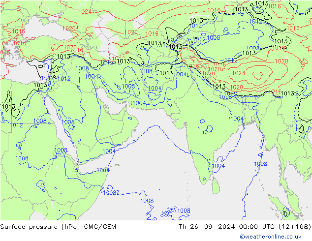 pressão do solo CMC/GEM Qui 26.09.2024 00 UTC