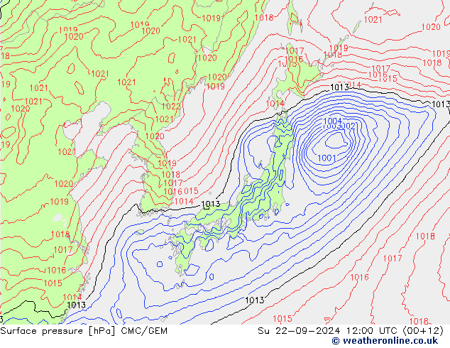 Bodendruck CMC/GEM So 22.09.2024 12 UTC