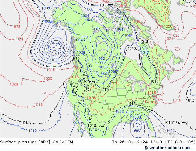 pressão do solo CMC/GEM Qui 26.09.2024 12 UTC