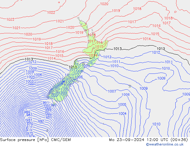 pressão do solo CMC/GEM Seg 23.09.2024 12 UTC