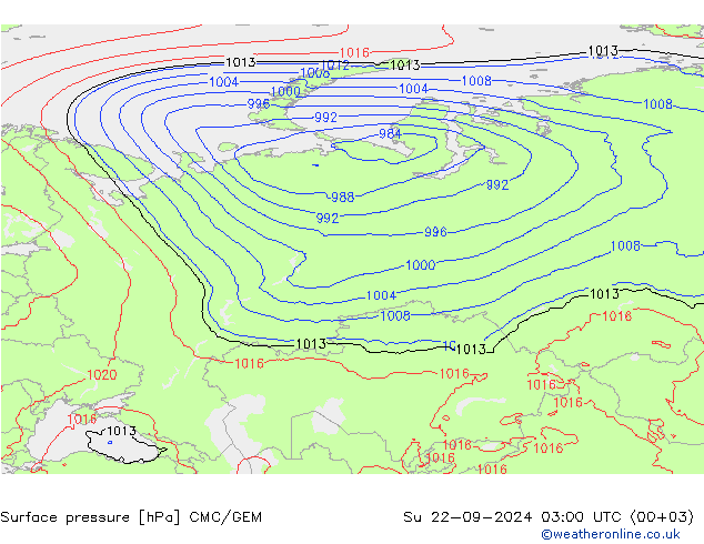 Presión superficial CMC/GEM dom 22.09.2024 03 UTC