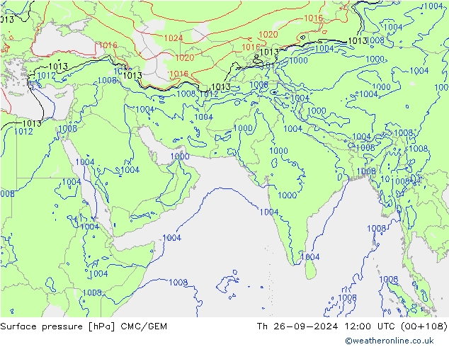 pressão do solo CMC/GEM Qui 26.09.2024 12 UTC