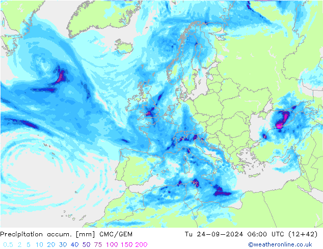 Nied. akkumuliert CMC/GEM Di 24.09.2024 06 UTC