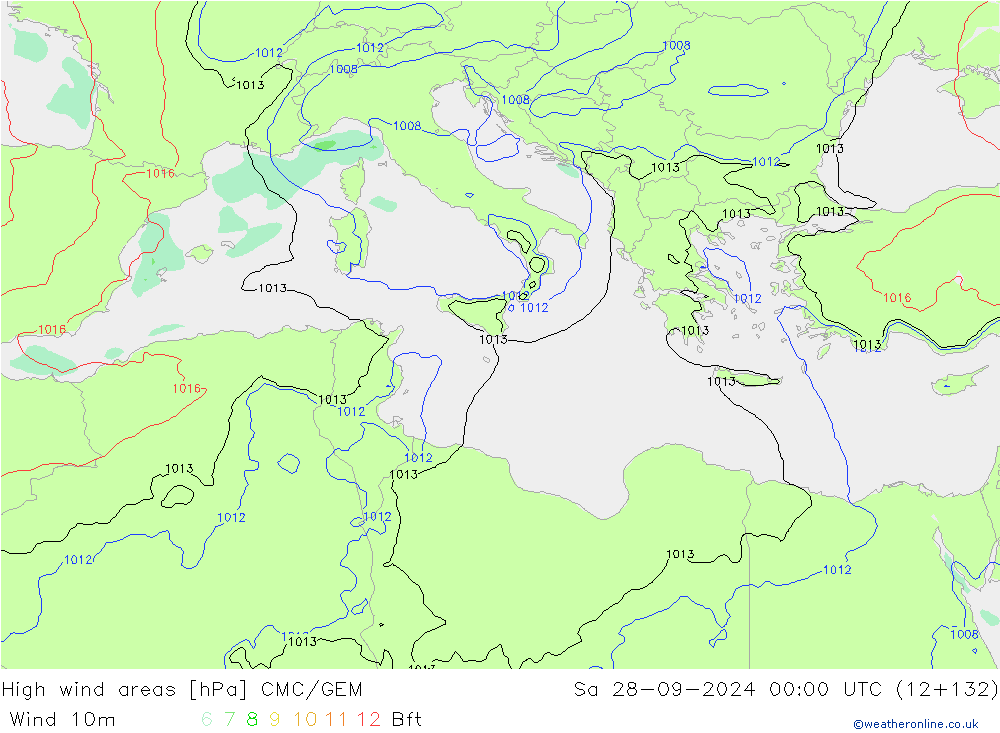 yüksek rüzgarlı alanlar CMC/GEM Cts 28.09.2024 00 UTC