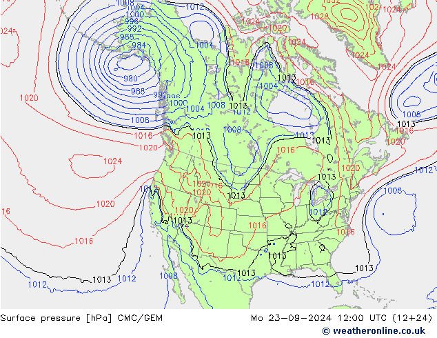 pressão do solo CMC/GEM Seg 23.09.2024 12 UTC