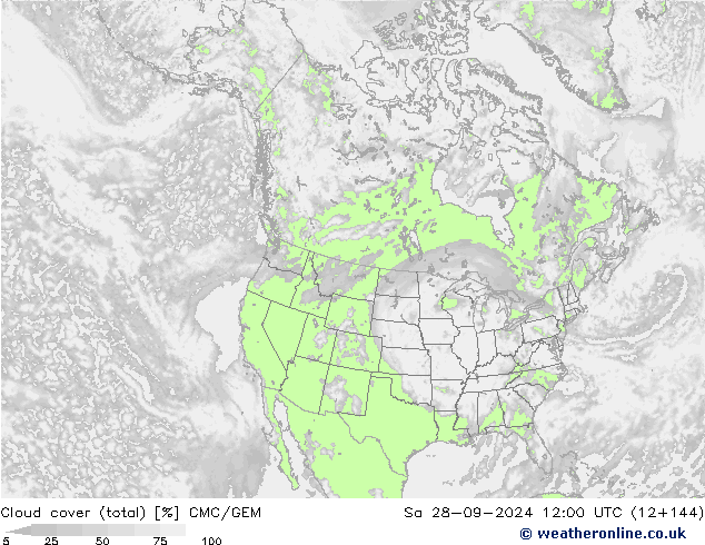 Bulutlar (toplam) CMC/GEM Cts 28.09.2024 12 UTC